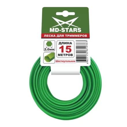 Леска для триммера HEXAGON LINE (шестиугольник) 3.3MMX15M купить в Новом Уренгое