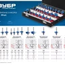 ЗУБР 30 шт, набор профильных фрез по дереву, Профессионал (28796-H30) купить в Новом Уренгое