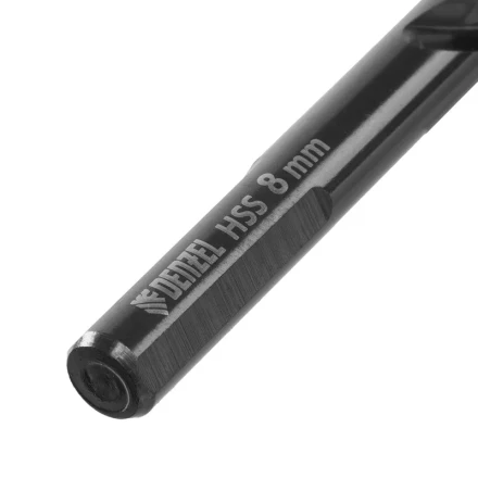 Сверло по металлу, 8 мм, HSS-Tin, Golden Tip, 8 шт. Denzel 717219 купить в Новом Уренгое