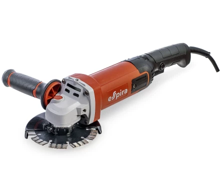 УШМ ESPIRA AGI-125-13E (125 мм 220-240В, 50/60 Гц, мощность 1300 Вт, 4000-11000 об/мин, 2.5 кг), 400752 купить в Новом Уренгое