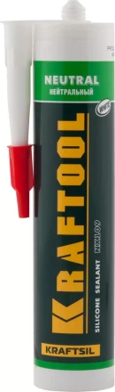 Герметик силиконовый KRAFTOOL белый, нейтральный, 300мл 41257-0 купить в Новом Уренгое