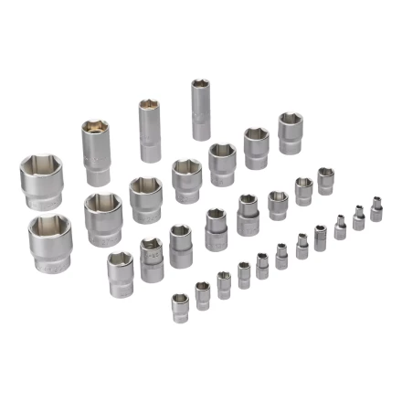 Набор инструментов Denzel 15803, 1/2&quot;, 1/4&quot;, CrV, S2, пластиковый кейс, 100 предметов купить в Новом Уренгое