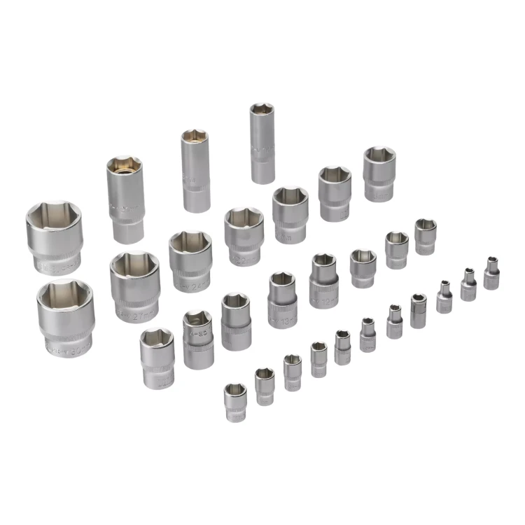 Набор инструментов Denzel 15803, 1/2", 1/4", CrV, S2, пластиковый кейс, 100 предметов купить в Новом Уренгое