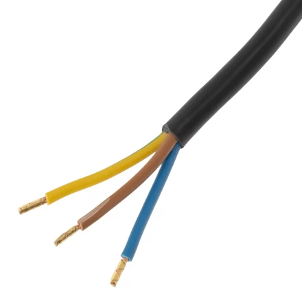 Шнур сетевой Energy Series Denzel, ПВС, 3 м, 3 x 1,5 мм, с неразборной вилкой, черный, 3 м, 37675 купить в Новом Уренгое