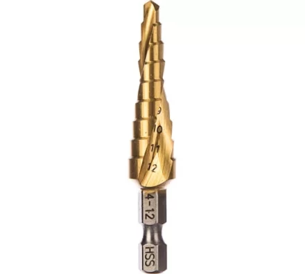 Сверло ступенчатое HSS-TiN с спиральным желобком, 4-12x65, 1/4&quot; (Makita D-40179) купить в Новом Уренгое