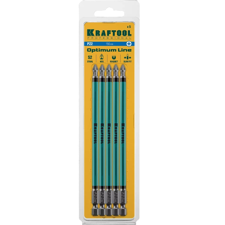 Биты KRAFTOOL OPTIMUM PZ 26124-2-150-5 купить в Новом Уренгое