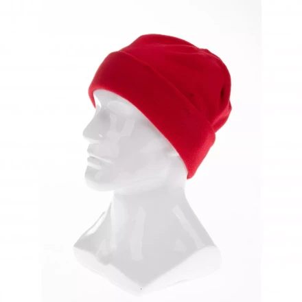 Шапка с отворотом из флиса для взрослых размер 56-57 красная Россия Сибртех 68821 купить в Новом Уренгое