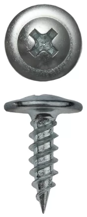 Саморезы ЗУБР с прессшайбой по листовому металлу до 0,9мм, PH2, 4,2х25мм, ТФ6, 16шт 4-300196-42-025 купить в Новом Уренгое