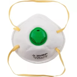 Полумаска фильтрующая  ЗУБР &quot;ЭКСПЕРТ&quot; коническая с клапаном, класс защиты FFP2 11162
