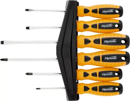 Набор отверток "Point", CrV,  двухкомпонентные рукоятки, 6 шт SPARTA. 11782 купить в Новом Уренгое