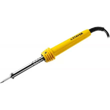 Паяльник STAYER &quot;MASTER&quot; с пластмассовой рукояткой и долговечным жалом, 40 Вт, конус 55305-40 купить в Новом Уренгое