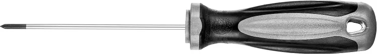 Отвертка MIRAX 25096-0-10, закаленный стержень, двухкомпонентная рукоятка, PH0x100мм 25096-0-10 купить в Новом Уренгое