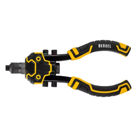 Заклепочник двуручный, заклепки 2,4-3,2-4,0-4,8-6,4 мм Denzel 40500 купить в Новом Уренгое