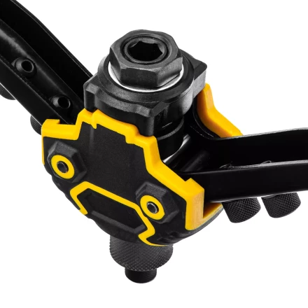 Заклепочник двуручный, заклепки 2,4-3,2-4,0-4,8-6,4 мм Denzel 40500 купить в Новом Уренгое