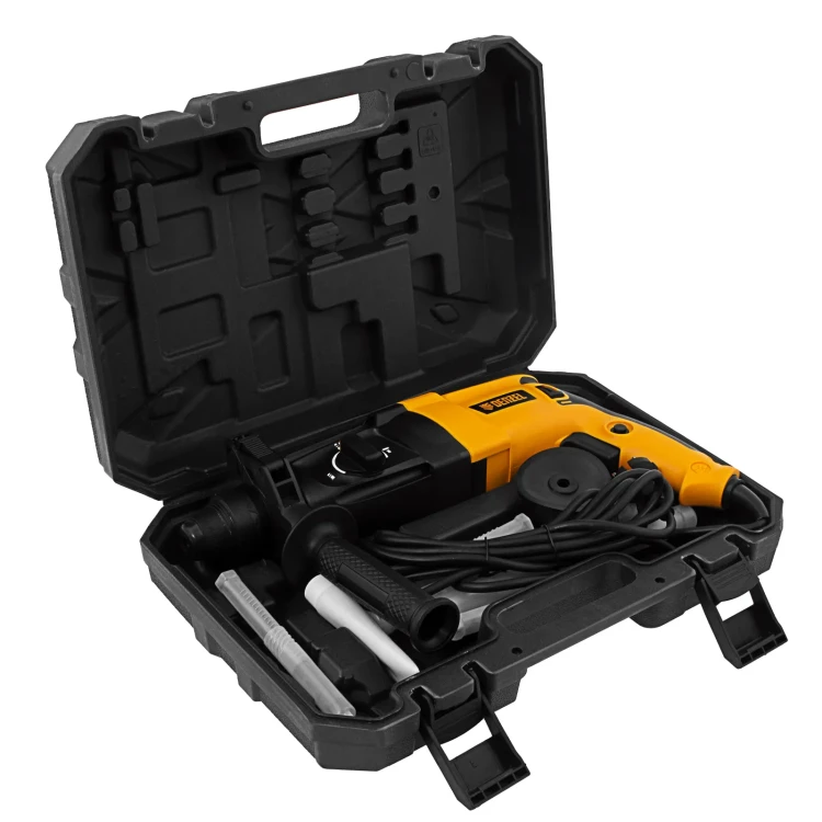 Перфоратор электрический RHH-800-26  SDS-plus 800 Вт 3 Дж  3 плюс 1 режим Denzel 26607 купить в Новом Уренгое