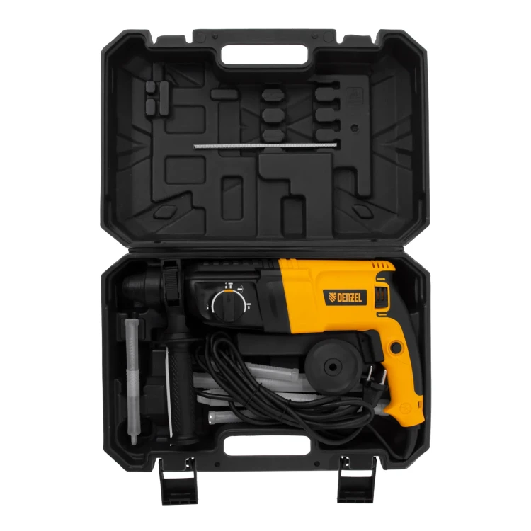 Перфоратор электрический RHH-800-26  SDS-plus 800 Вт 3 Дж  3 плюс 1 режим Denzel 26607 купить в Новом Уренгое