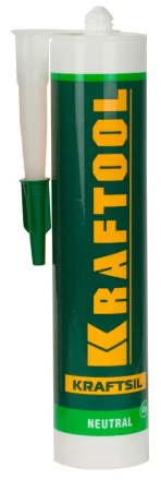 Герметик силиконовый KRAFTOOL прозрачный, нейтральный, 300мл 41257-2 купить в Новом Уренгое