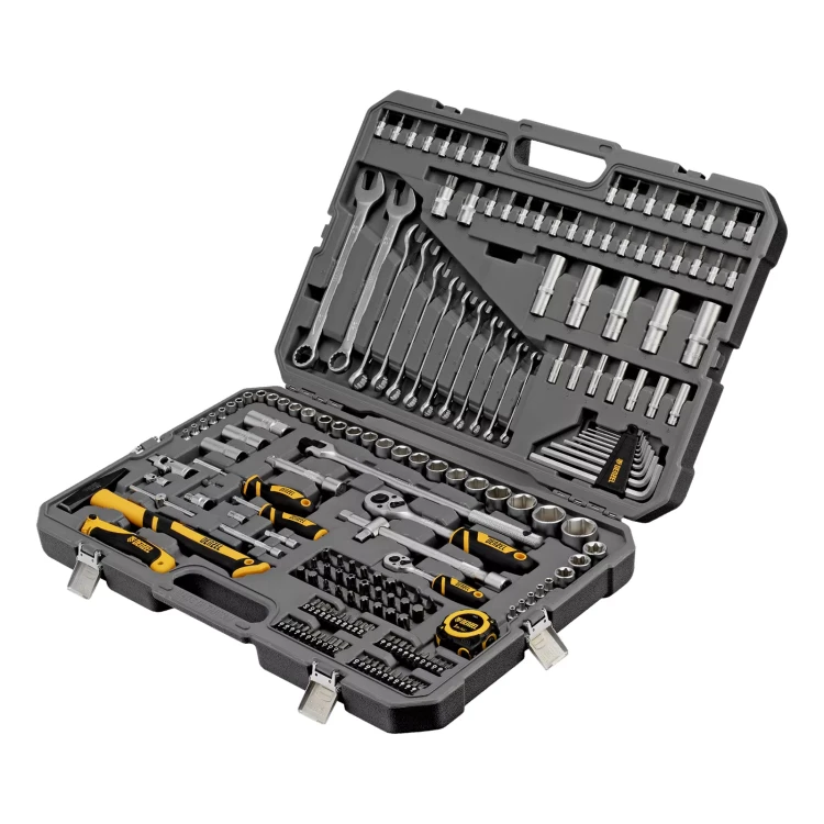 Набор инструментов Denzel 15806, 1/2", 1/4", CrV, S2, пластиковый кейс, 194 предмета купить в Новом Уренгое