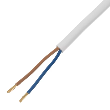 Шнур сетевой Denzel Energy Series, ПВС, 3 м, 2 x 1,5 мм, с неразборной вилкой, белый, 3 м, 37672 купить в Новом Уренгое