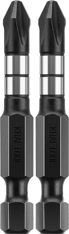 Биты для ударных шуруповертов KRAFTOOL Impact Pro PH 26191-2-50-S2 купить в Новом Уренгое