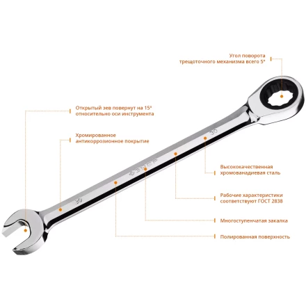 Наборы трещоточных комбинированных ключей Зубр серия ПРОФЕССИОНАЛ 27073-H12 купить в Новом Уренгое