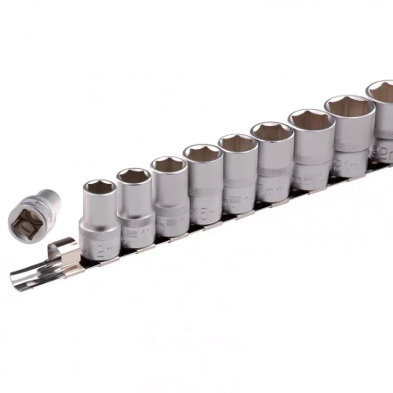 Набор торцевых головок 1/2 шестигранные CrV 10 шт 10-22 мм Stels 13600 купить в Новом Уренгое