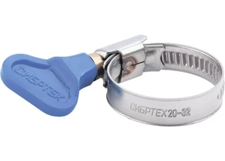 Хомуты металлические элемент крепления с формой ключа 25-40мм, 2 шт Сибртех 47653 купить в Новом Уренгое