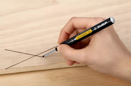 ЗУБР Колибри-30 черный, наконечник L 30 мм,  2.8 мм, перманентный маркер для отверстий (06338-2) купить в Новом Уренгое