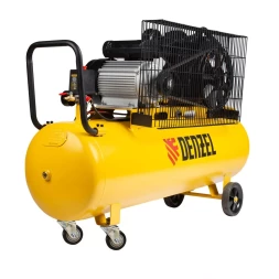 Компрессор воздушный рем. привод BCV2300/100, 2,3 кВт, 100 литров, 440 л/мин Denzel 58111