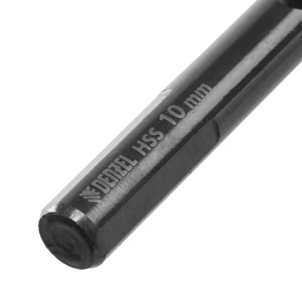 Сверло по металлу, 10 мм, HSS-Tin, Golden Tip, 8 шт. Denzel 717222 купить в Новом Уренгое