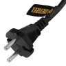 Шнур сетевой Denzel Energy Series, ПВС, 3 м, 2 x 1,5 мм, с неразборной вилкой, черный, 3 м, 37673 купить в Новом Уренгое