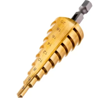 Сверло ступенчатое HSS-TiN с прямым желобком, 4-20x75, 1/4&quot; (Makita D-40129) купить в Новом Уренгое