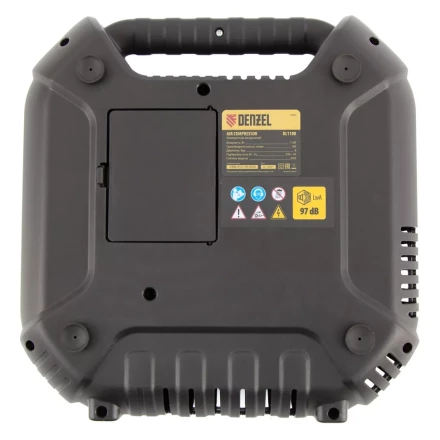 Компрессор воздушный DL1100 1.1 кВт, 180 л/мин, с набором аксессуаров Denzel 58005 купить в Новом Уренгое