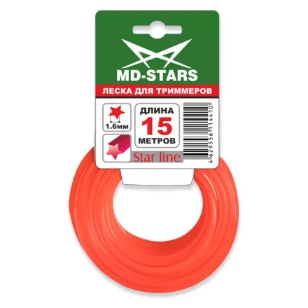 Леска для триммера STAR LINE (звездочка) 2,4MMX15M купить в Новом Уренгое
