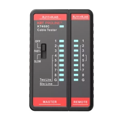 LAN-тестер кабельный КВТ KT 468C для проверки витой пары и телефонного кабеля (88552)