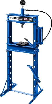 ЗУБР ПГН-20, 20 т, гидравлический пресс с гидронасосом и манометром, Профессионал (43072-20) купить в Новом Уренгое