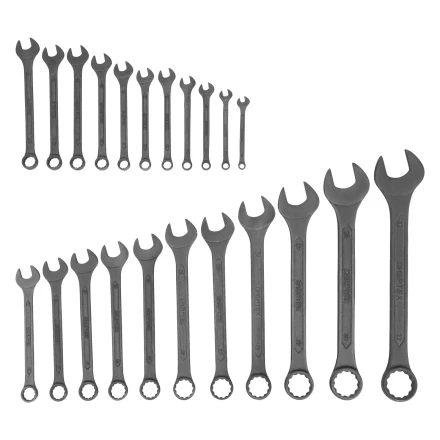 Набор ключей комбинированных, 6 - 32 мм, 22 шт., CrV, фосфатированные, ГОСТ 16983 Сибртех 15479 купить в Новом Уренгое