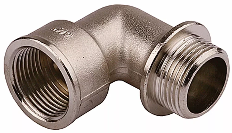 Уголок GENERAL FITTINGS с упором, никелированная латунь, г/ш, 3/4" 51072-G/S-3/4 купить в Новом Уренгое