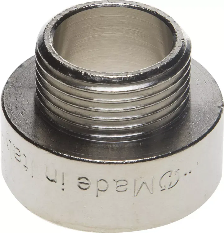 Переходник GENERAL FITTINGS удлиненный цилиндрический, никелированная латунь, 1" х 3/4" 51083-1-3/4 купить в Новом Уренгое