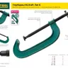 Струбцина KRAFTOOL тип "F", с мультипликаторной прижимной втулкой, 125х600 мм 32013-125-600 купить в Новом Уренгое
