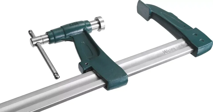 Струбцина KRAFTOOL тип "F", с мультипликаторной прижимной втулкой, 125х600 мм 32013-125-600 купить в Новом Уренгое