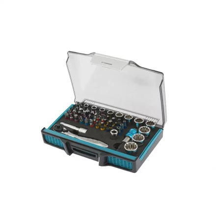 Трещотка с набором бит и торцевых головок, Адаптер и удлинитель, 49 штук,  S2 Gross 11600 купить в Новом Уренгое
