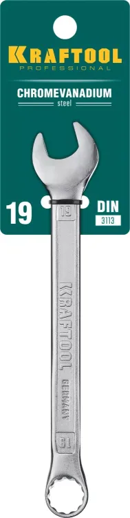 Ключи комбинированные KRAFTOOL, Cr-V, DIN 3113 27079-19 купить в Новом Уренгое