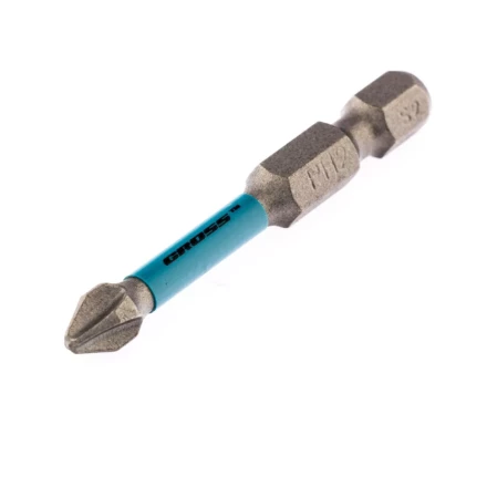 Набор бит торсионных PH2x50 мм для ударных шуруповертов 2 шт. Gross 11486 купить в Новом Уренгое