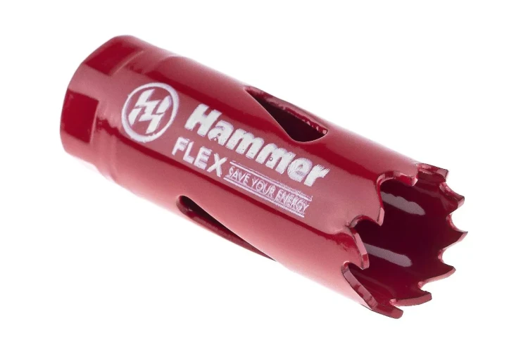 Коронка биметаллическая HAMMER Ф19х38мм 1/2"  BiMETALL (224-001) купить в Новом Уренгое