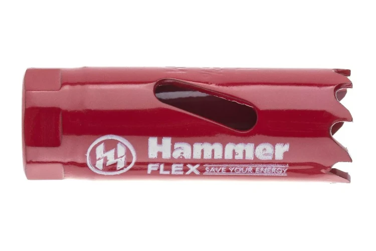 Коронка биметаллическая HAMMER Ф19х38мм 1/2"  BiMETALL (224-001) купить в Новом Уренгое