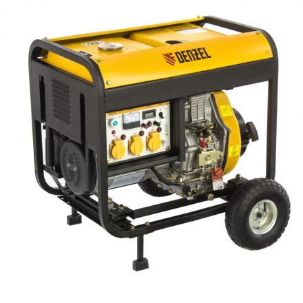 Генератор дизельный DENZEL DD6300Е электростартер 94657 купить в Новом Уренгое