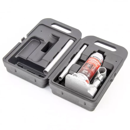 Домкрат гидравлический бутылочный 2 т h подъема 181–345 мм в пластиковом кейсе  MATRIX MASTER 50750 купить в Новом Уренгое