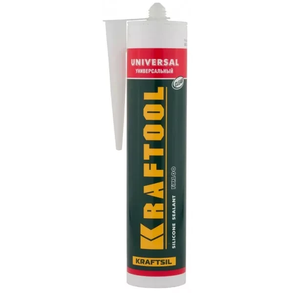 Герметик силиконовый KRAFTOOL прозрачный, универсальный, 300мл 41253-2 купить в Новом Уренгое