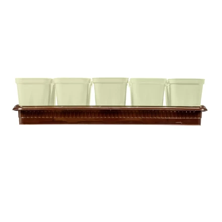 Набор для рассады Palisad 643449, поддон 380х155х40 мм, 10 горшочков по 250 мл с выдвижным дном купить в Новом Уренгое